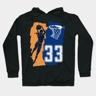 Retro No 33 Woman Basketball Grunge Jersey Gift For Women Girl Hoodie